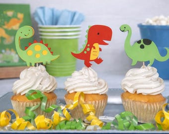 Topper Per Torta A Tema Dinosauri Set Decorazione Festa Dinosauri Decorazioni Torta Dinosauro | 7 Pezzi Topper Per Feste Compleanno - Tema Giurassico Toppers Torta Bambini Decorazioni Torta Dinosauri