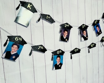 Sparkly Graduation Photo Banner, Party Decor