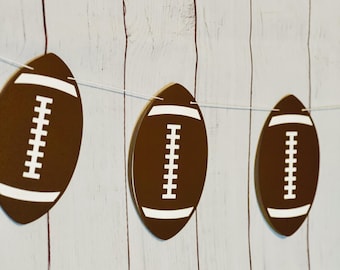 Football Party Garland, Sports Birthday Banner