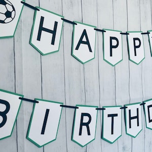 Soccer Birthday Banner, Sports Party Decor, Goal Celebration Banner, Soccer Party Supplies, Soccer Theme Banner Kids Soccer Party