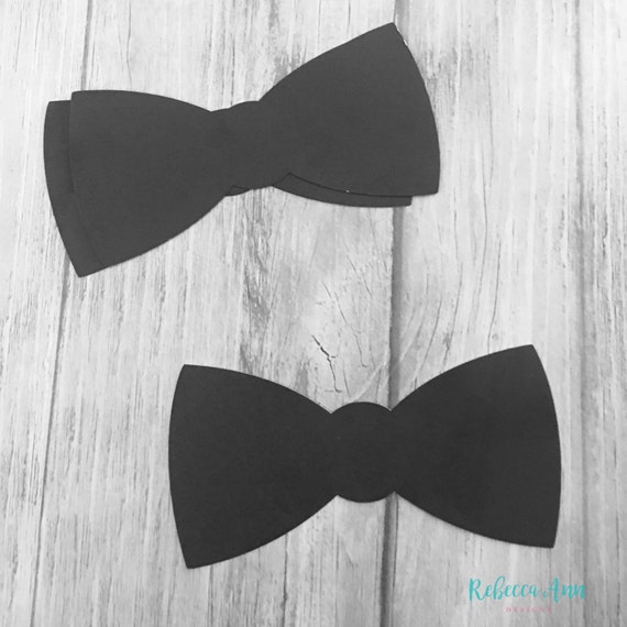 Bow Tie Die Cuts Bow Ties Party Decor Gender Reveal Etsy