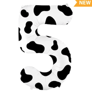 Cow Print Number Balloons, Western Number Balloons, Cowgirl Party Balloons, Cowboy Party Balloons, Western Party, Lets Go Girls