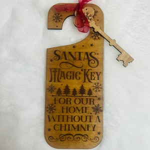 Santa&#39;s Magic Key, No Chimney Santa Key, Santa Key for Door, Santa Special Key, Santa Claus Magic Key, Christmas Eve Magic Key