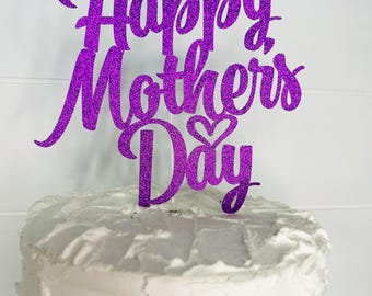 Adorno para tarta del Día de la Madre, adorno para tarta del Día de la Madre, decoración para fiesta del Día de la Madre, decoración para postre del Día de la Madre
