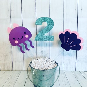 Mermaid Party Decor, Mermaid centerpieces, Mermaid decor sticks, Mermaid Birthday Party, Mermaid Birthday Decor