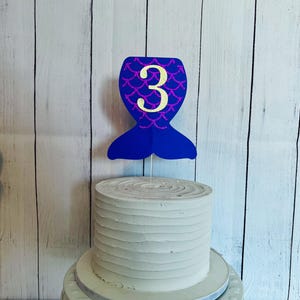 Mermaid  Tail Cake Topper, Mermaid Party Decor, Birthday Cake Topper, Birthday Party Decor, Mermaid Tail Party Decor