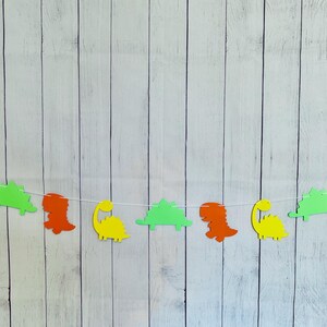 Dinosaur Birthday Garland, Dinosaur Garland, Dinosaur Party Decor, Birthday Party Decor, Party Garland