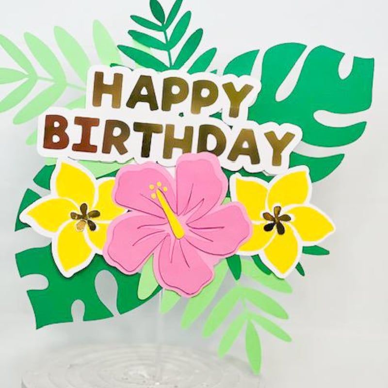 Hawaiian Cake Topper - Etsy