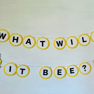 What will it bee? Gender Reveal Banner, Bee Gender Reveal, What will it be banner, Bee Party Decor, Bee Baby Shower Banner