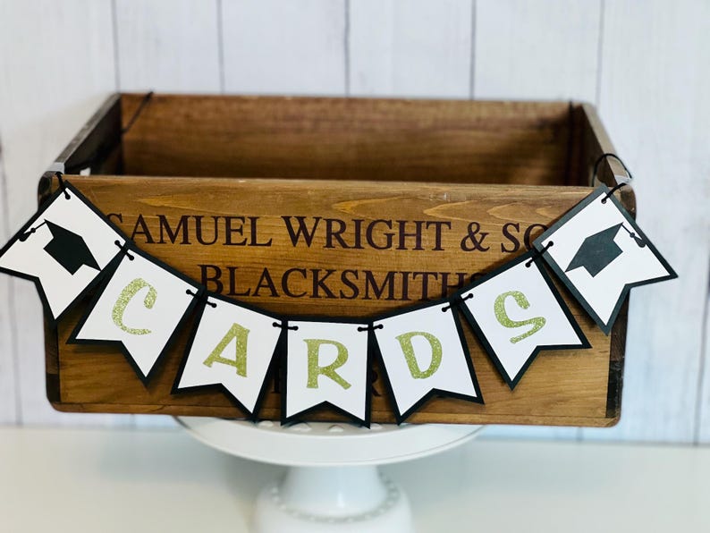 Graduation Card Banner, Graduation Banner, Card Box Banner, Graduation Party Decor, High School Graduation, Collage Graduation