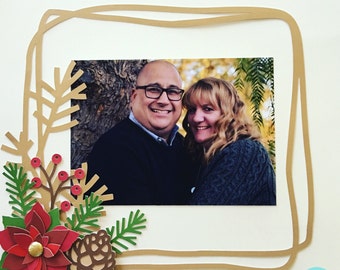 Holiday Scrapbook layout kit, Scrapbooking, Christmas Scrapbook, Scrapbook Kit, Page Kit, Scrapbooking, Christmas Photos,