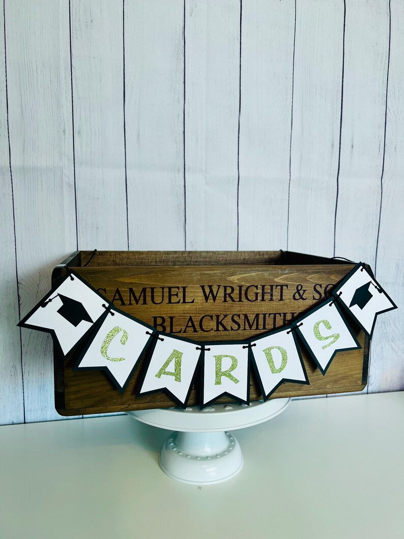 Graduation Card Banner, Graduation Banner, Card Box Banner, Graduation Party Decor, High School Graduation, Collage Graduation