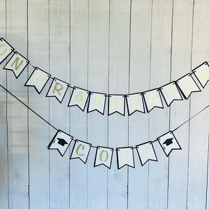 Graduation Banner, Congratulations Banner, Congratulations with Name Banner, Graduation Party Decor