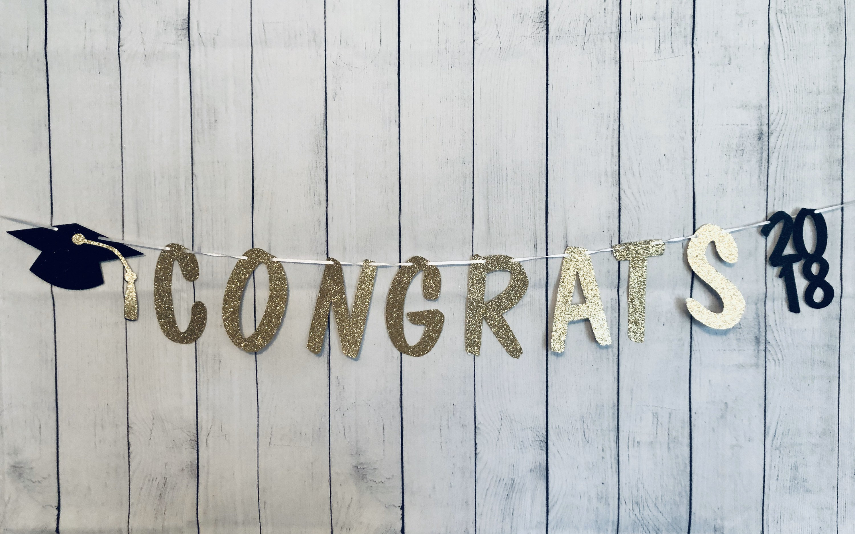 Congrats Graduation Banner Graduation Banner Graduation Etsy