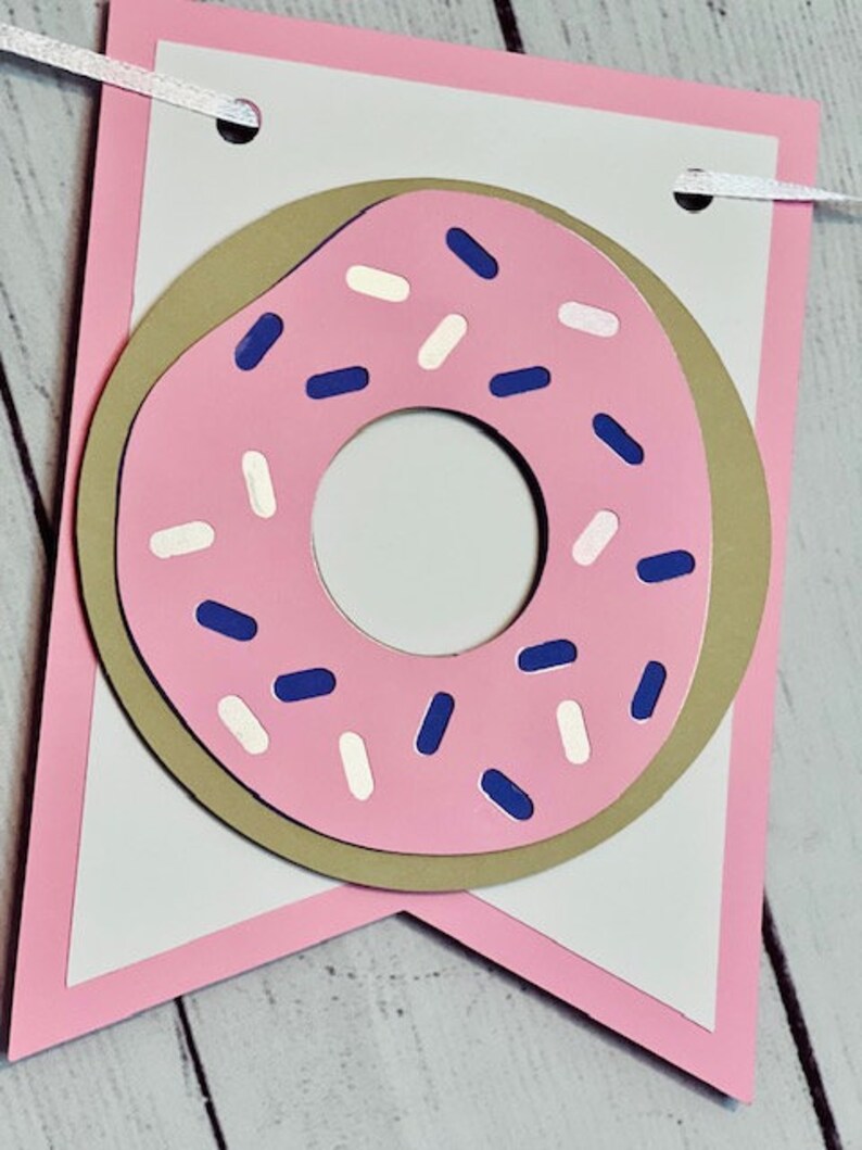 Donut Birthday Banner, Donut Party Decor, Donut Birthday Party Decor, Donut Party image 3