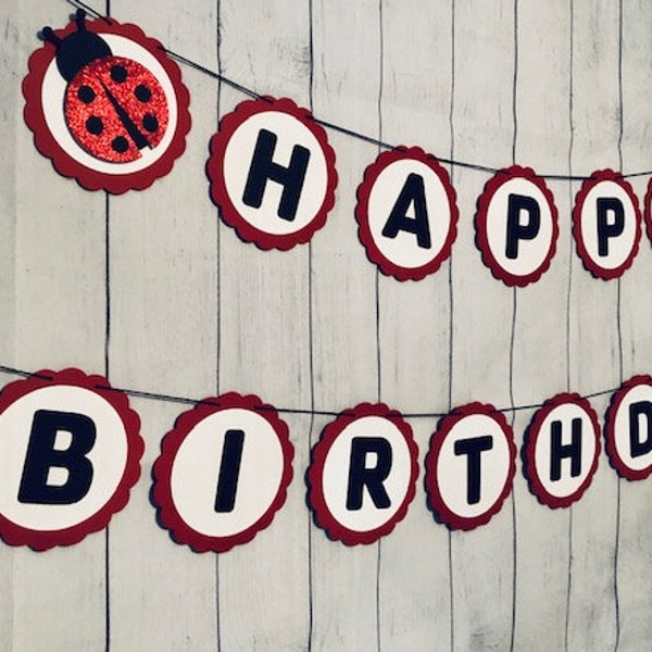 Lady Bug Birthday Decorations, Lady Bug Party Decor, Lady Bug Birthday Banner, Lady Bugs, Lady Bug Theme Party, Girls Birthday Decor