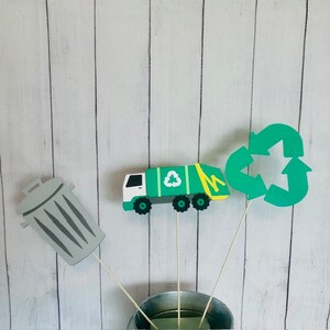Trash Truck Centerpieces, Trash Truck Party Decor, Garbage Truck Centerpieces, Garbage Truck Party Decor, Garbage Truck Party Decor