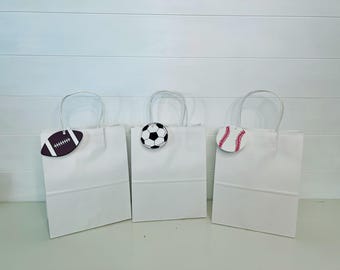 Sport Geschenkanhänger, Football, Fussball, Baseball, 12er Set