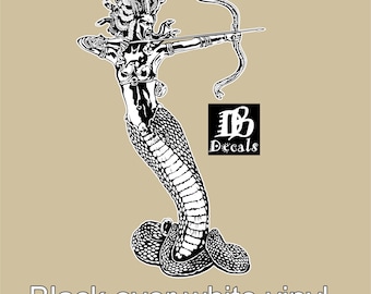 Medusa Snake Head Gorgon Greek Mythology Serpent Truck Window Vinyl Decal Sticker