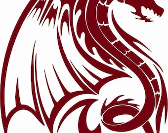Dragon Fantasy Mystical Creature Wings Serpent Car Truck Window Vinyl Decal Sticker