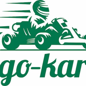 Go Kart Motocicleta Dirt Bike Racing Sport Car Truck Ventana Vinilo Calcomanía Pegatina