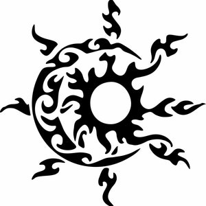 Sonne Mond Tribal Himmel Himmlische Auto Tattoo LKW Fenster Laptop Vinyl Aufkleber Aufkleber