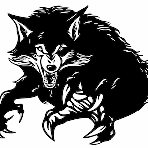 Werewolf Wolf Hunting Beast Animal Dog Monster Hunter Car Truck Window Vinyl Decal Sticker