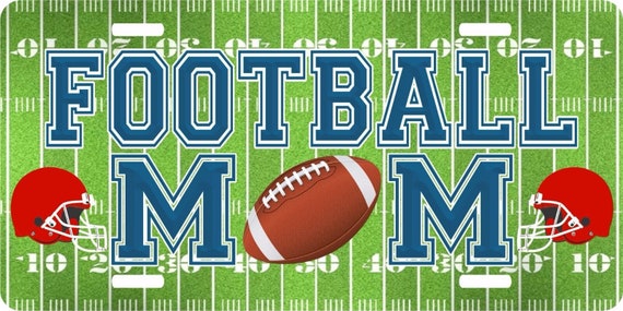 Football Mom Sports Ball Game Personalized Licens… - image 1
