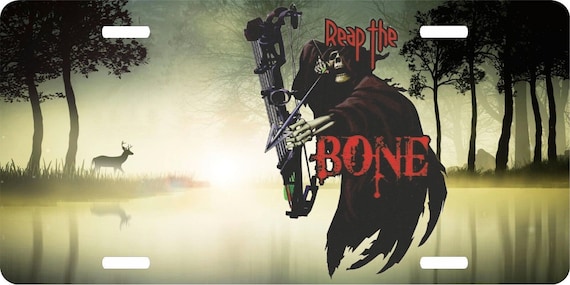 Hunting Grim Reaper Bone Bow Deer Hunter Lake Lic… - image 1