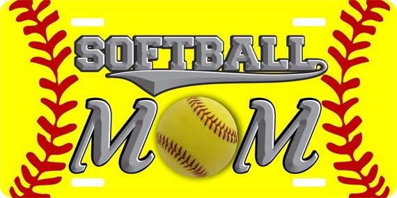 Softball Mom Sports Game Baseball Personalized Li… - image 1