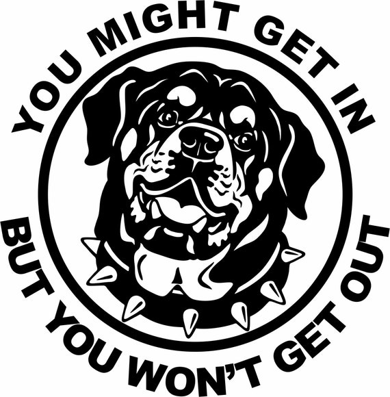 Rottweiler window decals 2025