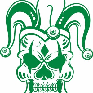 Calcomanía de vinilo para ventana de coche, camión, camión, payaso, bufón, Joker, calavera, mimo, circo, zombi