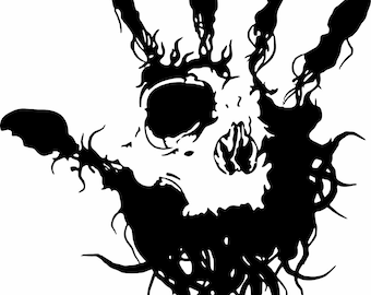 Hand Skull Tribal Eye Fingers Car Truck Window Laptop Vinyl Decal Sticker