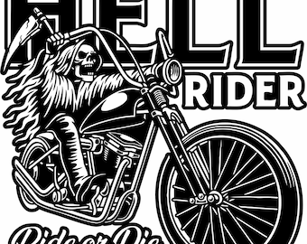 Grim Reaper Motorcycle Biker Ride Or Die Car Truck Window Laptop Vinyl Decal Sticker