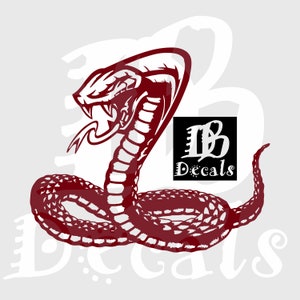 Snake King Cobra Viper Serpent Reptile Car Truck Window Laptop Vinyl DB Decals Sticker
