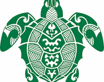 Sea Turtle Tribal  Ocean Tribal Fishing Boat Car Window Vinyl Decal Sticker