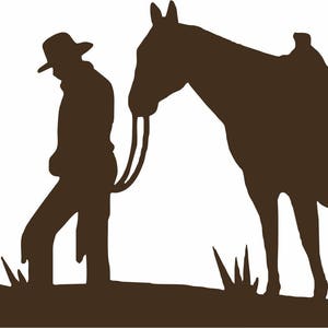 Cowboy Horse Cross Christian Western Rodeo Equestrian Car Truck Window Vinyl Decal Sticker