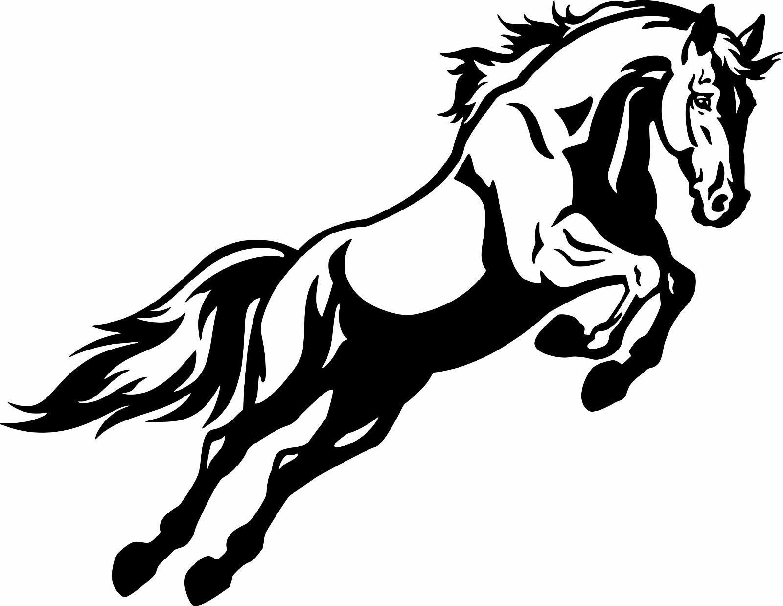 Horse Jumping Western Equestrian Rodeo Stud Horse Car Truck Window Vinyl Decal