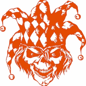 Jester Clown Joker Skull Mime Circus Zombie Monster Car Truck Window Vinyl Decal Sticker