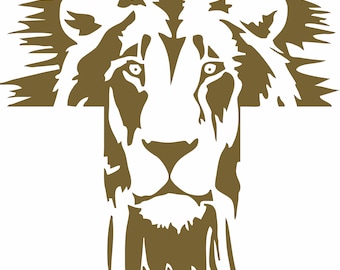 Lew Judasz Yeshua Baranek Jezus Chrystus Krzyż Chrześcijański BÓG Biblia Naklejka winylowa