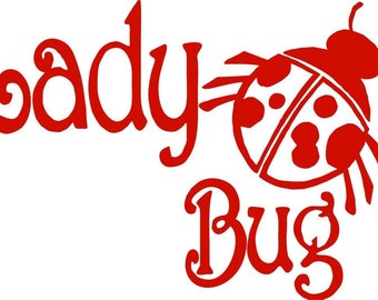 Lady Girl Bug Animal Ladybug Car Truck Window Laptop Vinyl Decal Sticker
