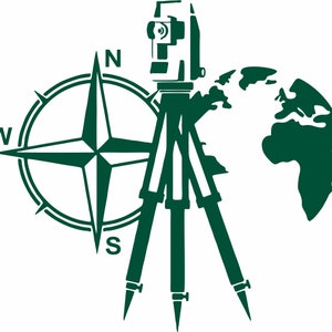 Surveying Land Building Business  Surveyor Construction Work Car Truck Window Laptop Vinyl Decal Sticker