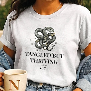 Snake Shirt | Funny Animal Print Tee | Vintage Aesthetic | Cute Drama Gift | ADHD Quote | Emotional Support | Oversized Unisex