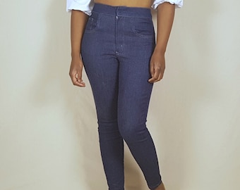 high waisted skinny jeans sewing pattern