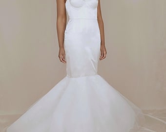 Molde em PDF para Vestido Sereia com Aro | Cauda Curta, Decote Coração Sem Alças