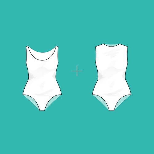 One Piece SWIMSUIT for Women / PDF Sewing Pattern / 6 Sizes Etsy