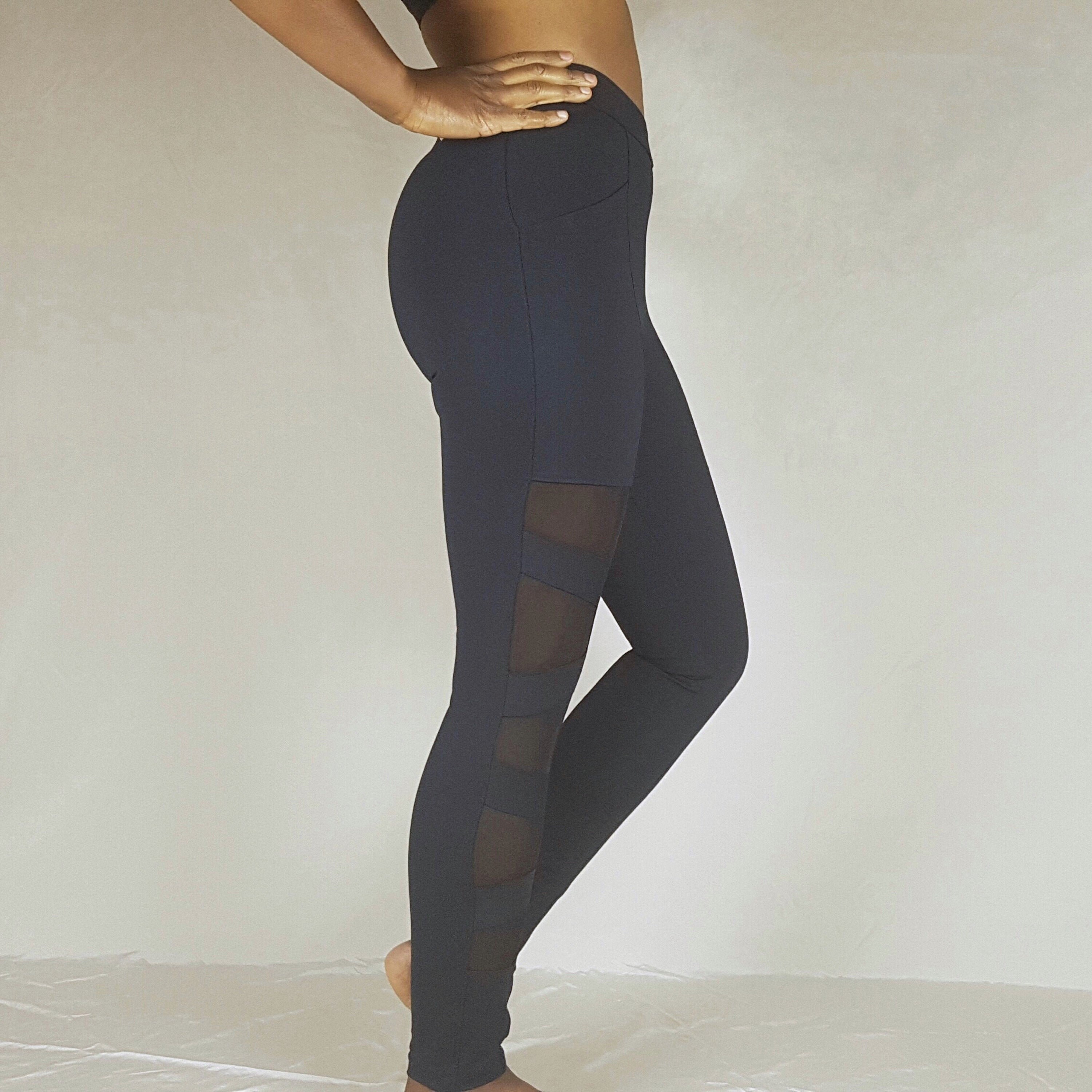 Bandage mesh leggings deals