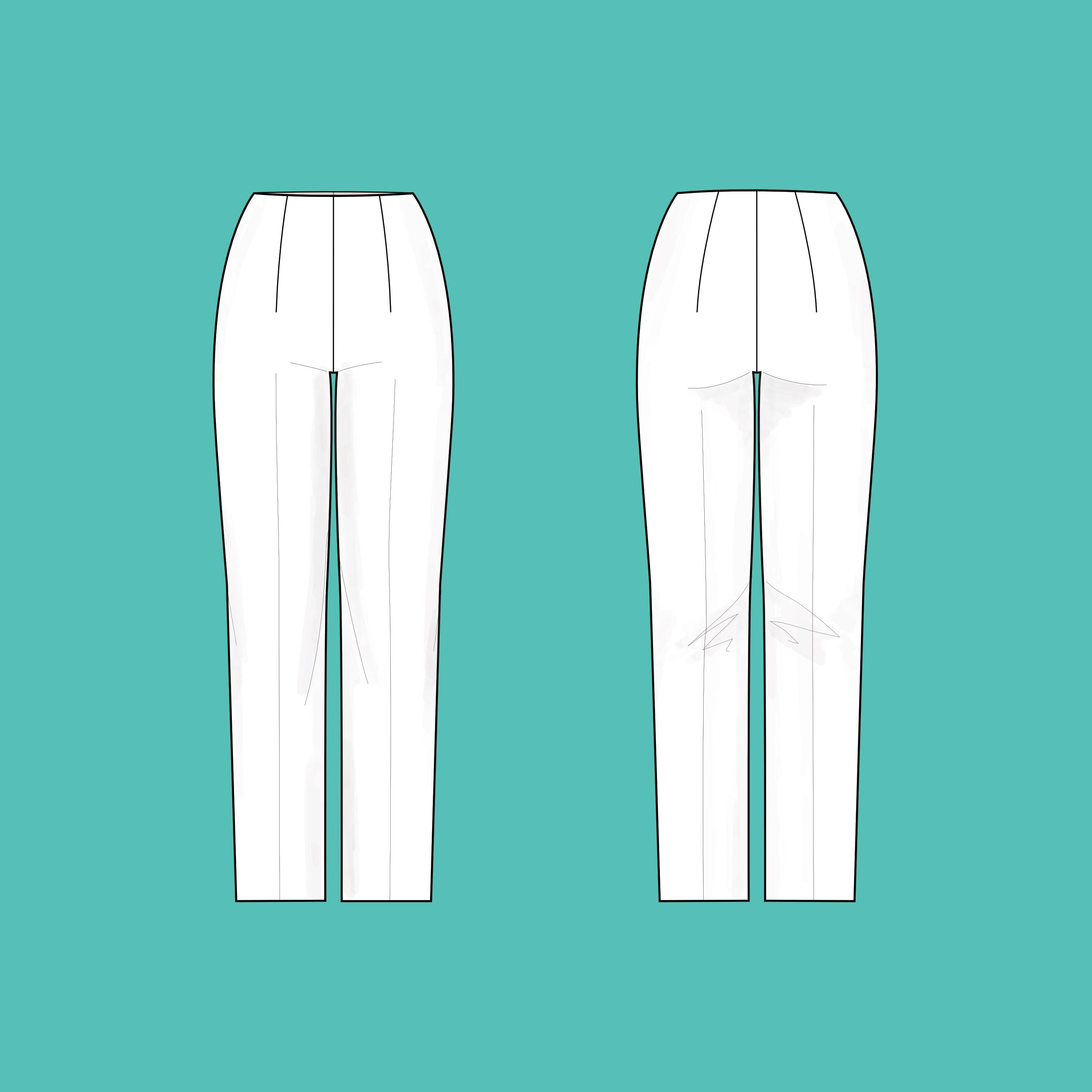 cigarette trousers sewing pattern Cigarette Trouser Pants PDF Sewing Pattern
