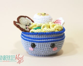 Kawaii Ramen Soup Amigurumi Patrón PDF