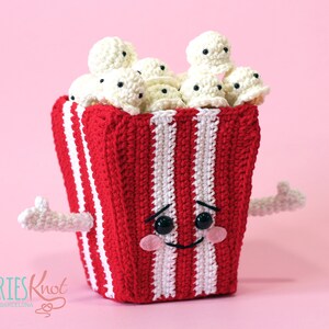 Kawaii Cubo de Palomitas Patrón de Amigurumi
